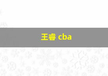 王睿 cba